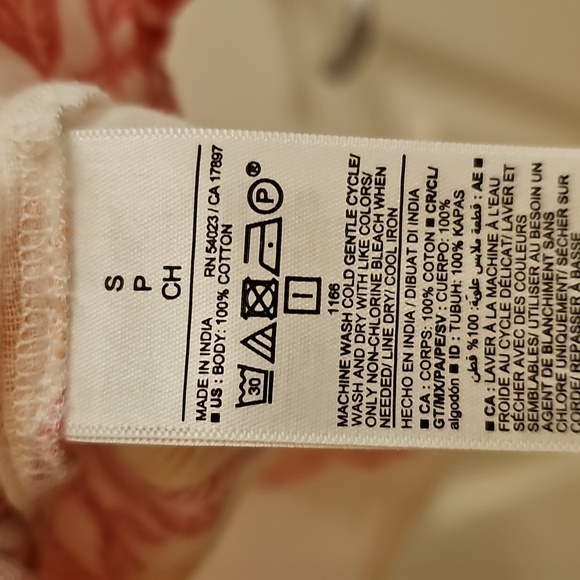 🧡🩷Old Navy Cream Floral Tie-Shoulder Camisole - S Or M - Picture 3 of 4